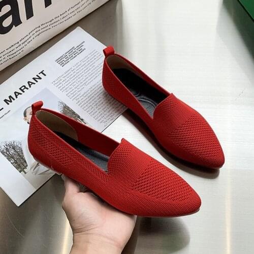 Light shoes casual flat comfortable womens shoes 2021 new solid color rubber sole soft shoes breathable and comfortable