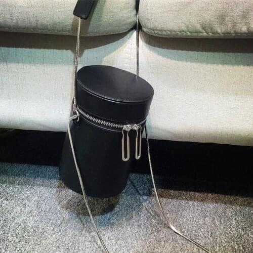 Small Bucket Personalized Bag 2020 Women High Quality Leather Chain Shoulder Bag Designer Ladies Wild Handbag Mobile Phone Bags