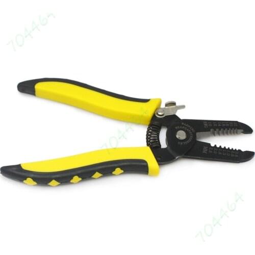 Multi-Function 7inch 0.6-2.6mm (22-10 AWG) Cable Wire Cutter Stripper Plier Tool