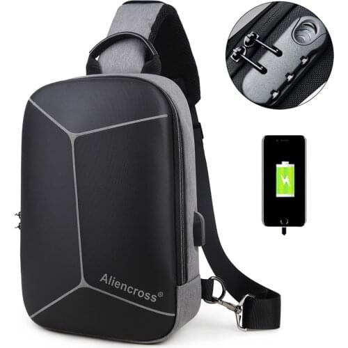 USB Charging Men Shoulder Bags Anti Theft Oxford Men Messenger Crossbody Bag Male Chest Bags Pack Fashion Travel Bag for Men