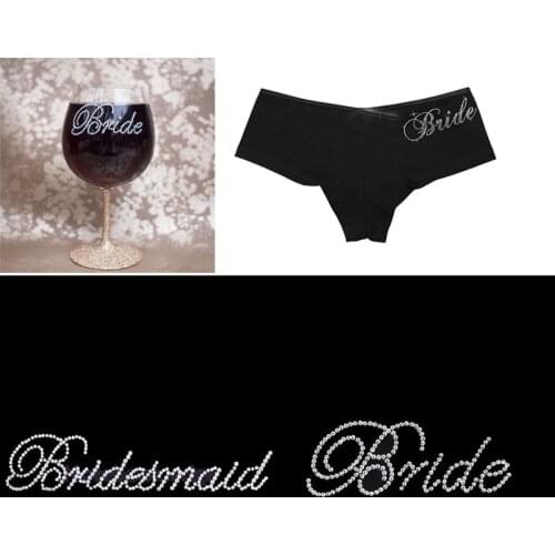 Bride to be Bridesmaid Sticker Gift Bag tote robe Slipper hat cup wedding bridal shower Bachelorette hen Party diy decoration