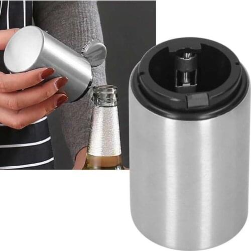 Pressing Beer Bottle Lids Opener Kitchen Bar Accessories Portable Automatic Bottle Opening Tool