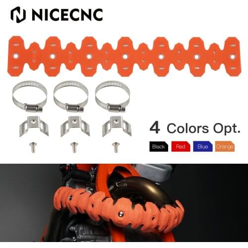 NICECNC Exhaust Muffler Pipe Heat Shield Guard Protector For KTM SXF EXCF SMR 250 350 450 500 Husqvarna FC FE 501 4 Stock