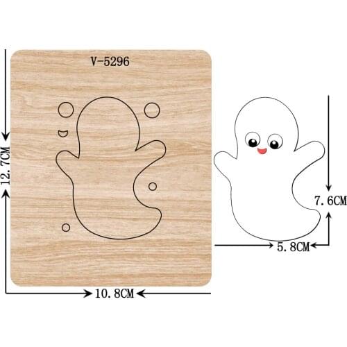 New Halloween, ghost wooden dies cutting dies for scrapbooking Multiple sizes V-5296
