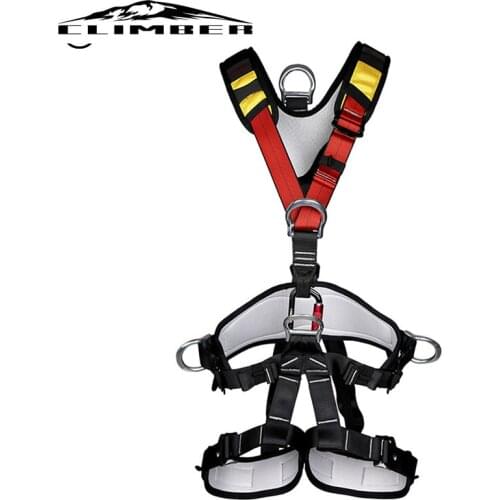 【New store 】 professional Rock Climbing Harnesses Full Body Safety Belt Anti Fall Removable Gear Altitude protection Equipment