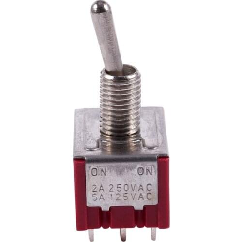 AC 250V 2A 125V 5A ON/ON 2 Position 3PDT Toggle Switch
