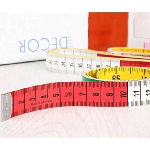 Sewing Tailor Tape Measure Soft Flat Ruler Body Measuring Ruler Mini Centimeter Meter Sewing Measuring Tape Woodworking 1.5m
