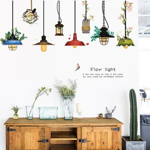 Ceiling Lamp Wall Sticker Removable Self Adhesive Living Room Decal Decoration