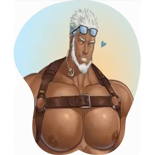 3D Breast Sexy Mouse Pad Silicone Wrist Red Naughty Girl Mousepad Large Gaming