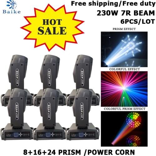 No duty 6x beam 230w 7r sharpy beam 7r 230w moving head light beam 230w 7r moving head beam wash light lyre beam Sharpy 230w