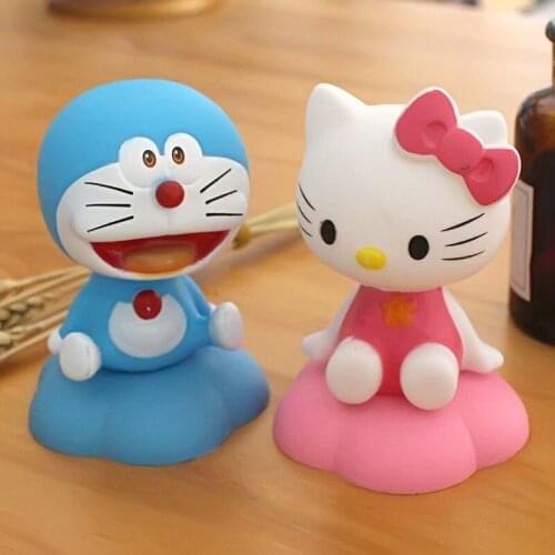 Birthday cake decoration shaking head baby doll decoration baking dessert dress up toy scene car hand-made doll