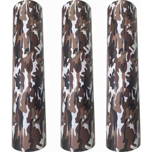 HTV Heat Transfer Vinyl Camouflage Pattern Heat Press Vinyl for DIY Iron on Fabric Easy Cut Weed Sheets Decor Bags, Hats,TSHIRTS