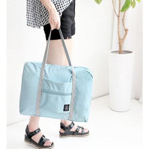 Large Capacity Nylon Waterproof Travel Bag Unisex Foldable Duffle Bag Organizers Packing Cubes Portable Big Luggage Bags