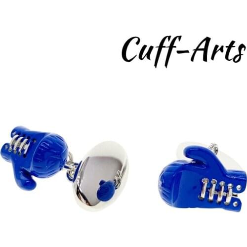 Cufflinks for Men Blue Boxing Gloves Cufflinks Gifts for Men Gemelos Gemelli Spinki by Cuffarts C10446