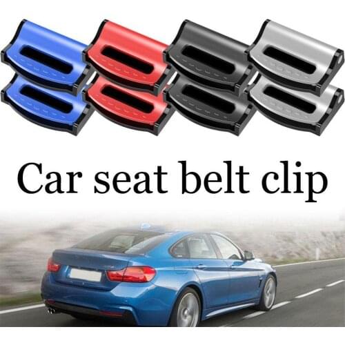 2pcs Universal Car Seat Belts Clips Safety Adjustable Auto Stopper Buckle Plastic Clip 4 Colors Interior Accessories Car Styling
