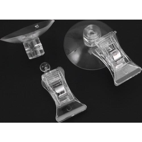 5pcs Fodder Clamps Suction Cup Feeding Clips Seaweed Feeders for Fish Tank Aquariums