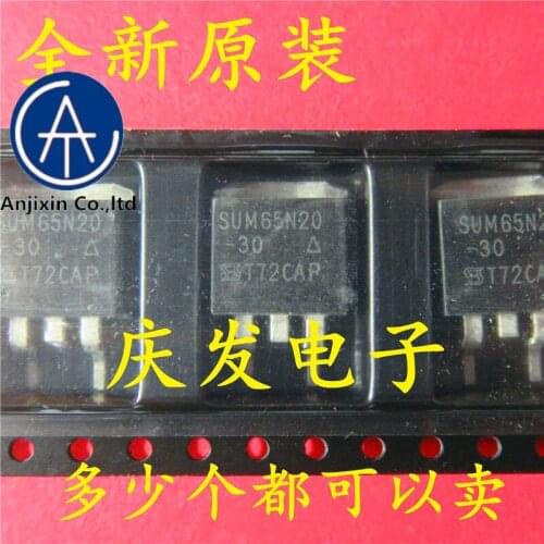 10pcs real new and orginal real stock Spot 65 n20 SUM65N20 SUM65N20-30 LCD strips MOS tube