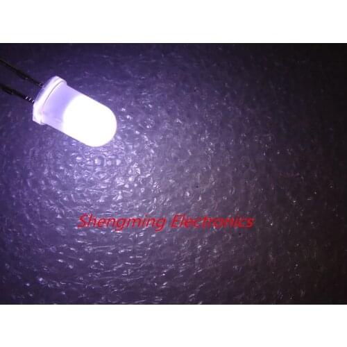 100pcs 5mm White Super Bright Diffused LED Light Lamps fog