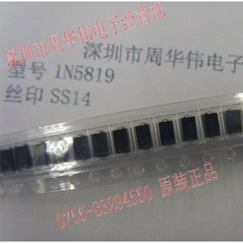 1N5819 SS14 smd IN5819 1A 40V do-214ac 1N5817 SS12 1N5820 SS32 1N5822 SS34 1N5821 SS33