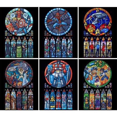5D DIY Diamond Painting Marvel Princess Magician Cartoon Character Full Square Round Set Embroidery Cross Stitch Home Decor Gift