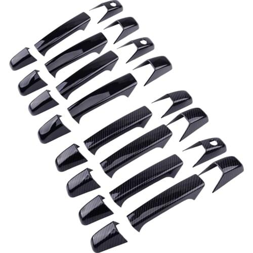 ABS 12pcs Car Door Handle Cover Trim 4 Doors Fit for Chevy Silverado 1500 2500 3500 Tahoe GMC Sierra 2007-2011 2012 2013 2014
