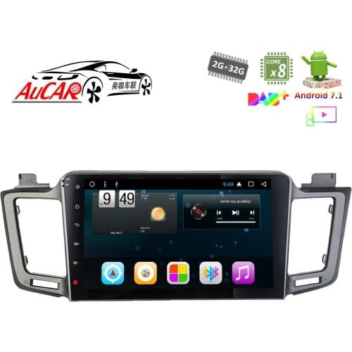 Android 7.1 10.1" GPS Navigation system for Toyota RAV4 2014-2016 1024*600 car audio Bluetooth GPS Radio WIFI 4G Stereo AUX OBD2