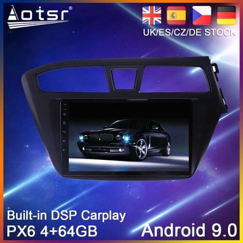 Android 10.0 PX6 Car radio Player GPS Navigation For Hyundai I20 2015-2018 RHD Car Auto Stereo Multimedia Video Player HeadUnit