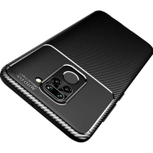 Peaktop Carbon Fiber Cover For Xiaomi Redmi Note 9 Case Funda Xiaomi Redmi Note 9 Ultra Thin Phone Case For Redmi Note 9 Cover
