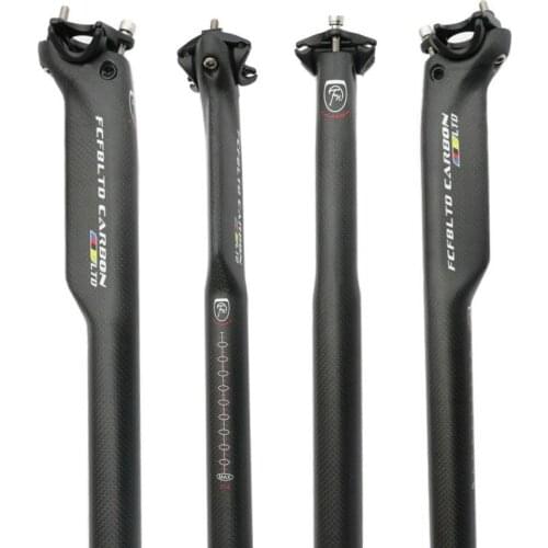 FCFB matte carbon seatpost Road bike bicycle 3K Mountain carbon bike cycling seatpost MTB parts 27.2/30.8/31.6*350/400mm