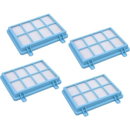 4 x Blue Hepa Filter For Philips Power Pro Compact FC9331/09 FC9332/09 FC8010/01 Vacuum Cleaner Accessories Post Filters