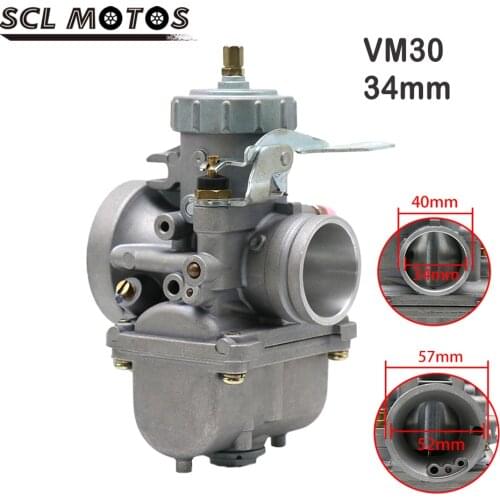 SCL MOTOS 1PC Motorcycle Universal Mikuni 34mm VM30 Carburetor Manu Carb For Kawasaki KZ400 1974 KZ400C 1978 ATV UTV Pit Bike