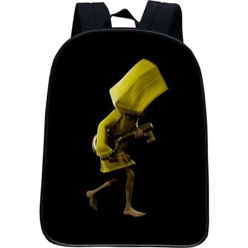 Little Nightmares Backpack Cosplay Cartoon Game Knapsack School Backpack Teens Book Bags Boys Girls Kawaii Casual Rucksack