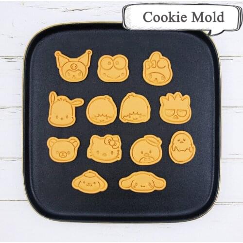Cartoon Biscuit Mold Kt Cat Pudding Dog Series Biscuit Cutter Household 3D Three-dimensional Modeling Biscuit Making Tool
