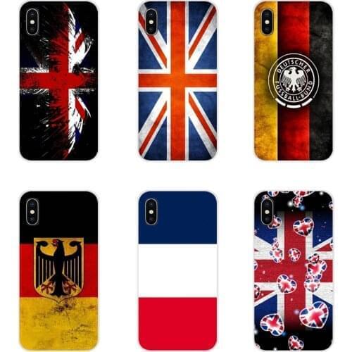 For Huawei Honor 4C 5C 6X 7 7A 7C 8 9 10 8C 8S 8X 9X 10I 20 Lite Pro Soft Transparent Shell Covers England UK France German Flag
