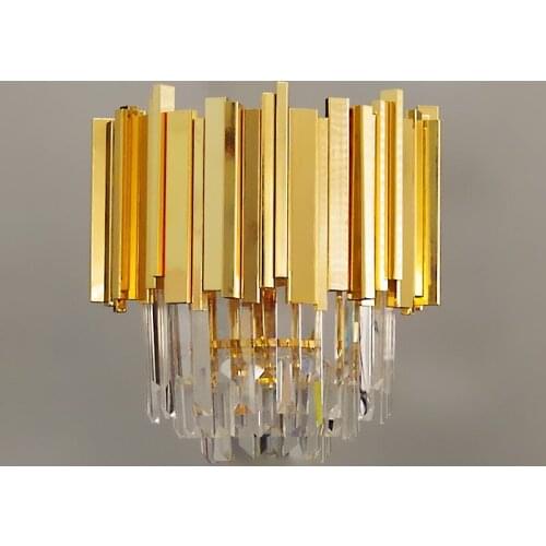 Post modern wall lamp Nordic living room wall aisle corridor lamp designer bedroom bedside crystal light lamp