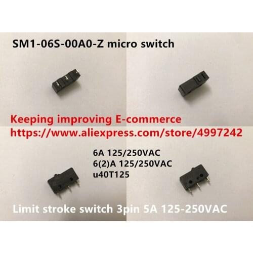 Original new 100% SM1-06S-00A0-Z micro switch limit stroke switch 3pin 5A 125-250VAC