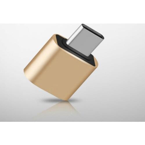 OTG Adapter Android Type C USB 2.0 Adapter Aluminum Alloy Mobile Phone U Disk Converter Random Colour