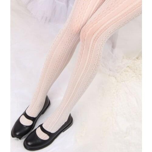 Gothic Lolita Sexy Thin Pantyhose White Fishnet Stockings High Tights Kawaii Stockings Halloween Leggings Anime Cosplay Tights