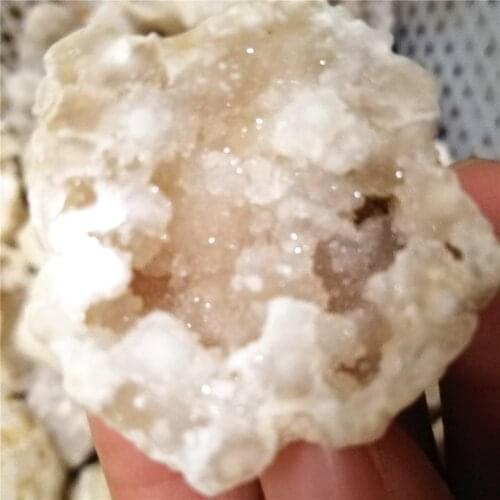 2PCS Natural Agate Irregular Healing Reiki Stone Quartz Geode Mineral Home Decor Collection Raw Crystal Stones