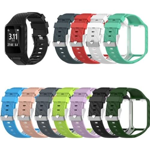 Silicone Band for Tomtom Runner 2 3 Spark 3 Golfer 2 Adventurer Replacement Strap Bracelet Wristband 7.8 NEW