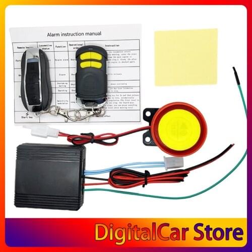 New Universial Dual Remote Control Motorcycle Alarm Security System Motorcycle Theft Protection Bike Scooter Motor Alarm System