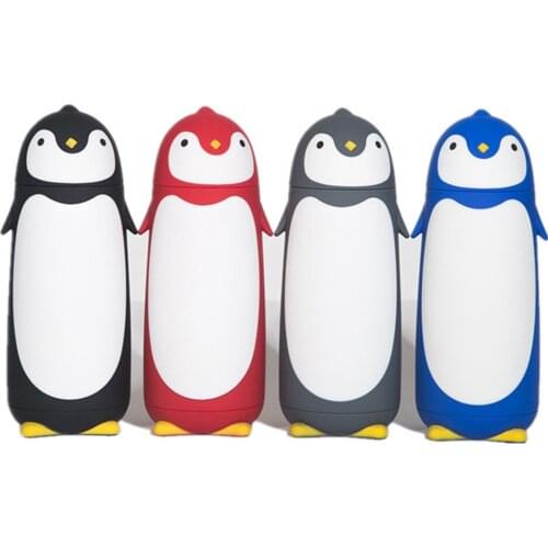 Cute Penguin Stainless Steel Thermos Vacuum Flasks Cartoon Thermos Portable Thermal Insulated Mug Children Drinking Bottle Gifts