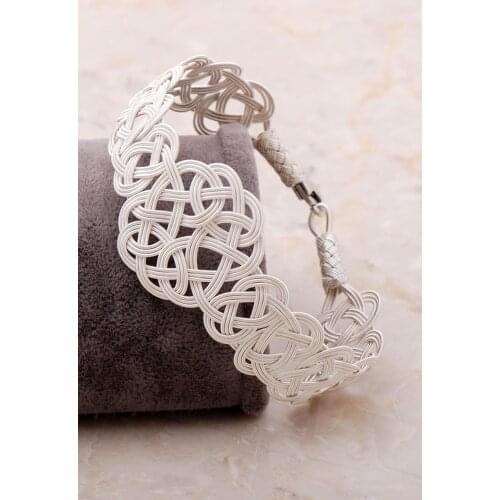 Turkish Traditional Silver Handmade Bracelet Modern Vintage Jewerly Pure Silver Powerful Gift for Women Men Birthday Gift