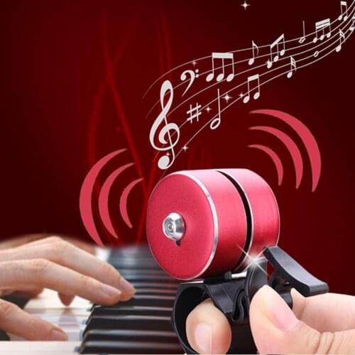 4Colors Bicycle Bells Double Layer Double Hammer ABS Bells Loud and Clear Double Hammer Design Non-Slip Safety Bicycle Bell Horn