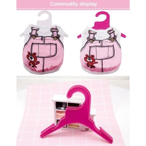 Pet Plastic Hanger Solid Non-slip Dog And Cat Hanger Space Saving Bedside Table Storage Pet Clothes Rack
