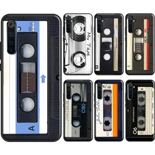 Vintage Magnetic tape Cassette audio tape For OPPO Realme 8 6 7 Pro C3 C11 C15 GT X7 X2 Pro For OnePlus Nord 8T 8 9 Pro Coque
