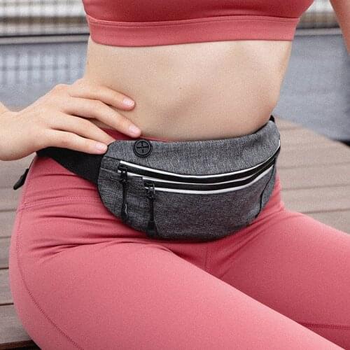 Waterproof Fanny Pack Outdoor Sport Men Phone Waist Bag Reflective Casual Hip Banana Bag Run Breathable Women Hidden Belt Bag