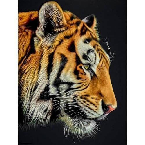 5D Full Square Diamond Embroidery Big tiger Diamond Painting Animal Cross Stitch Mosaic Rhinestone Picture Home Decor