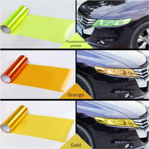 1m X 30cm Colorful Auto Car Smoke Fog Light HeadLight Sticker Taillight Tint Vinyl Film Sheet Car Light Decoration Decal Styling