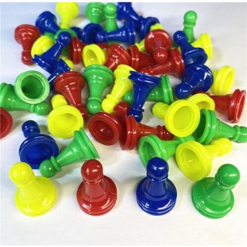 100Pieces/pack Plastic Chess Pawn Pieces Card Board Games Chess Parts Accessories For Game Component Tabletop Markers